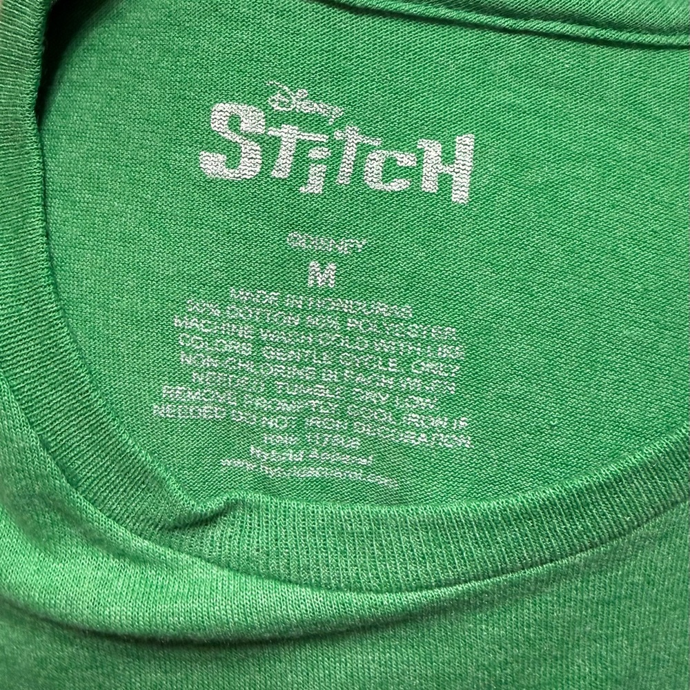 Disney Stitch "No Plans" Graphic Tee - Sage Green - Unisex M - NWOT - Picture 7 of 9